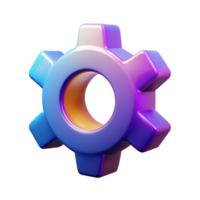 Setting 3D setting icon 3D setting symbol 3D setting image png