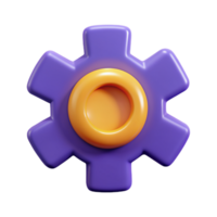 Setting 3D setting icon 3D setting symbol 3D setting image png