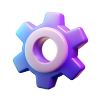Setting 3D setting icon 3D setting symbol 3D setting image png