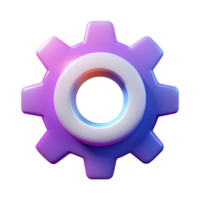 Setting 3D setting icon 3D setting symbol 3D setting image png