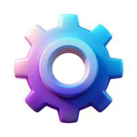 Setting 3D setting icon 3D setting symbol 3D setting image png