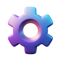 Setting 3D setting icon 3D setting symbol 3D setting image png