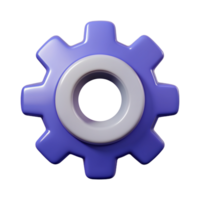 Setting 3D setting icon 3D setting symbol 3D setting image png