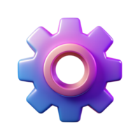 Setting 3D setting icon 3D setting symbol 3D setting image png