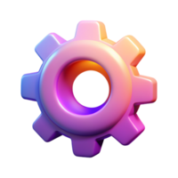 Setting 3D setting icon 3D setting symbol 3D setting image png