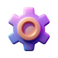 Setting 3D setting icon 3D setting symbol 3D setting image png