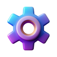 Setting 3D setting icon 3D setting symbol 3D setting image png