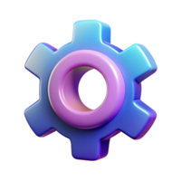 Setting 3D setting icon 3D setting symbol 3D setting image png