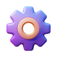 Setting 3D setting icon 3D setting symbol 3D setting image png