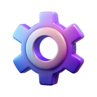 Setting 3D setting icon 3D setting symbol 3D setting image png