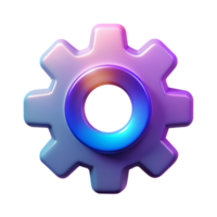 Setting 3D setting icon 3D setting symbol 3D setting image png