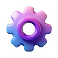 Setting 3D setting icon 3D setting symbol 3D setting image png