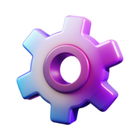 Setting 3D setting icon 3D setting symbol 3D setting image png