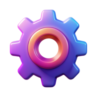 Setting 3D setting icon 3D setting symbol 3D setting image png