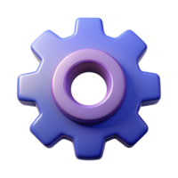 Setting 3D setting icon 3D setting symbol 3D setting image png