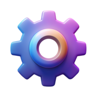 Setting 3D setting icon 3D setting symbol 3D setting image png
