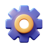 Setting 3D setting icon 3D setting symbol 3D setting image png