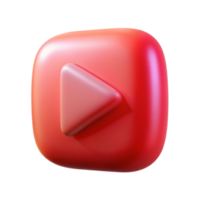 YouTube 3D YouTube logo 3D YouTube icon 3D YouTube symbol png
