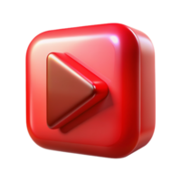 YouTube 3D YouTube logo 3D YouTube icon 3D YouTube symbol png