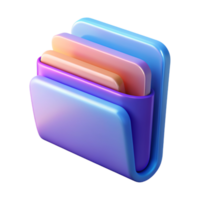 Folder 3D folder icon 3D folder symbol 3D folder image png