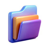 Folder 3D folder icon 3D folder symbol 3D folder image png