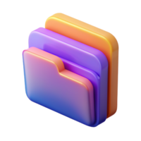 Folder 3D folder icon 3D folder symbol 3D folder image png