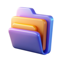 Folder 3D folder icon 3D folder symbol 3D folder image png