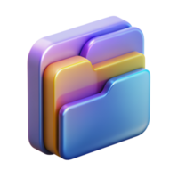 Folder 3D folder icon 3D folder symbol 3D folder image png