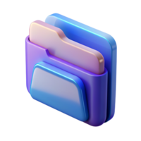 Folder 3D folder icon 3D folder symbol 3D folder image png