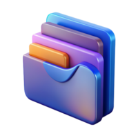 Folder 3D folder icon 3D folder symbol 3D folder image png