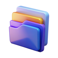 Folder 3D folder icon 3D folder symbol 3D folder image png