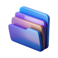 Folder 3D folder icon 3D folder symbol 3D folder image png
