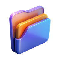 Folder 3D folder icon 3D folder symbol 3D folder image png