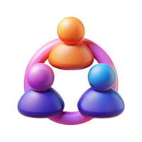 trabalho em equipe 3d trabalho em equipe ícone 3d trabalho em equipe símbolo 3d trabalho em equipe imagem png