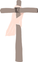 Minimal and simple Easter Cross, Christian religion png