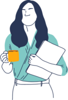 Remote Work and Digital Nomad, woman working from anywhere png