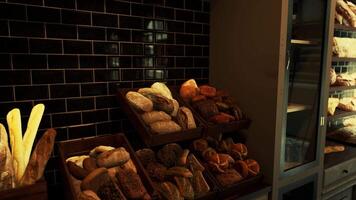 Assorted Bread Filled Display Case video