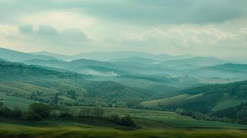 From the train the hills look like layers of a cake each one adding to the beautiful landscape photo