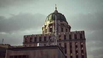 A tall building with a dome on top of it video