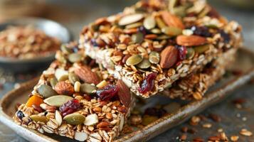 Goes beyond basic granola bars this foraged nut and seed mix combines wild almonds pumpkin seeds and dried cranberries for a tasty and filling snack photo