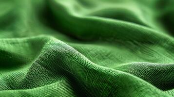 A simple yet striking banner in solid green representing the teams unity on the field photo