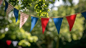 The flags faint rustling providing the perfect background noise for a summer days picnic photo