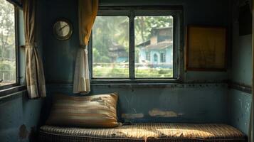 The train passes through a quaint village offering a glimpse into the daily lives of the locals photo
