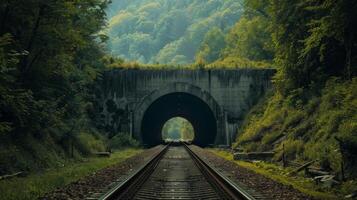 A tunnel looms ahead signifying a pivotal moment in the journey of the characters from a revered memoir photo