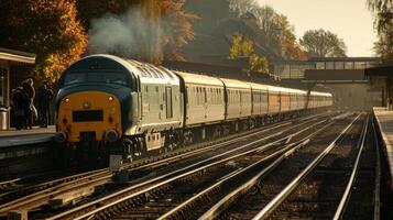 As the train pulls away from the station passengers wave goodbye to the vendors as they continue their journey photo