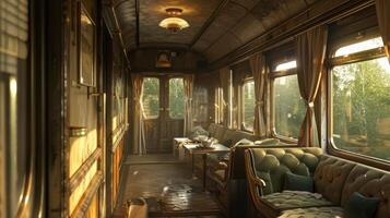 As the train passes by the sounds of its whistle and wheels become a soothing symphony photo