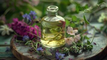 A fragrant elixir made with a secret blend of foraged herbs infused with the harmony of the wild photo