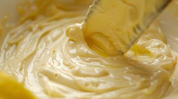 Adding a touch of lemon juice to the homemade mayonnaise for a subtle citrusy tang photo