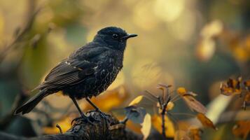 The sound of birds chirping and rustling leaves creates a soothing background noise photo