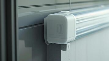 The power source for the blinds a compact battery pack that can be easily rep when needed photo